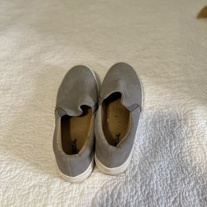 Grey platform soda shoes